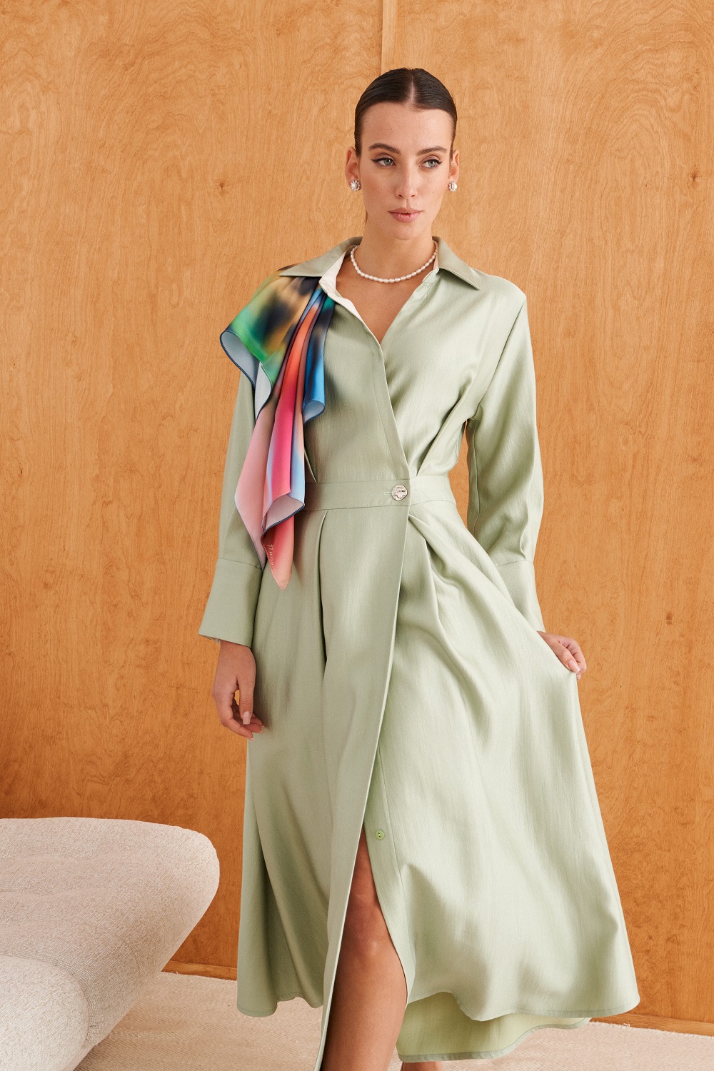 ПЛАТЬЕ-ТРЕНЧ VITALIA ДЛИНОЙ МИДАКСИ арт: 1.2096 C1